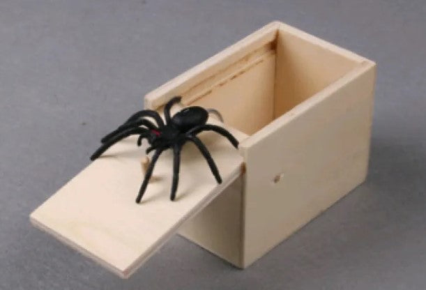 The Spider Box — Wooden Prank Scare Box