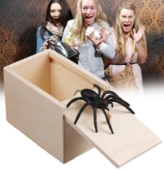 The Spider Box — Wooden Prank Scare Box