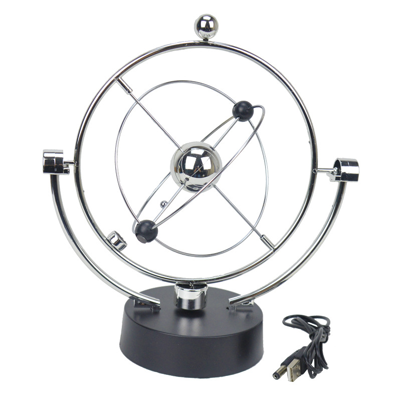 The Orbit Globe — Perpetual Motion Desk Swing