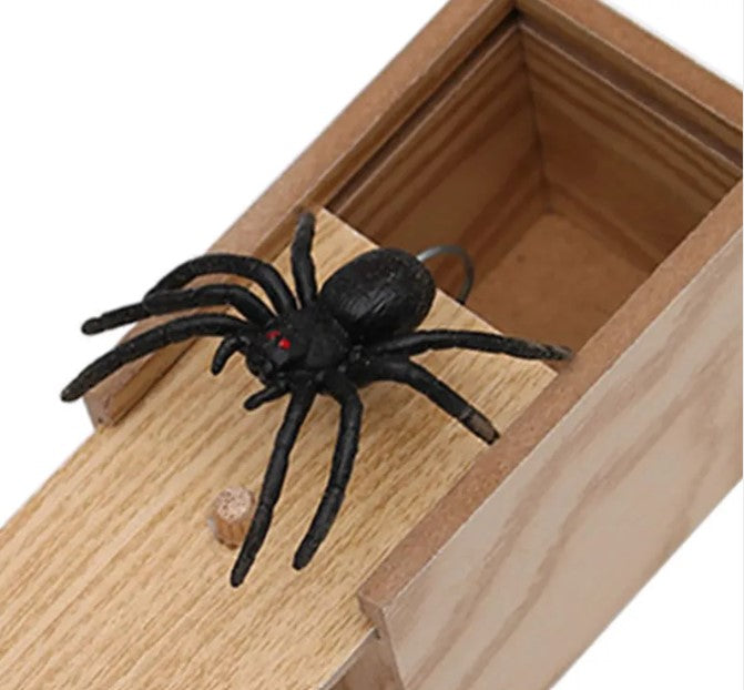 The Spider Box — Wooden Prank Scare Box