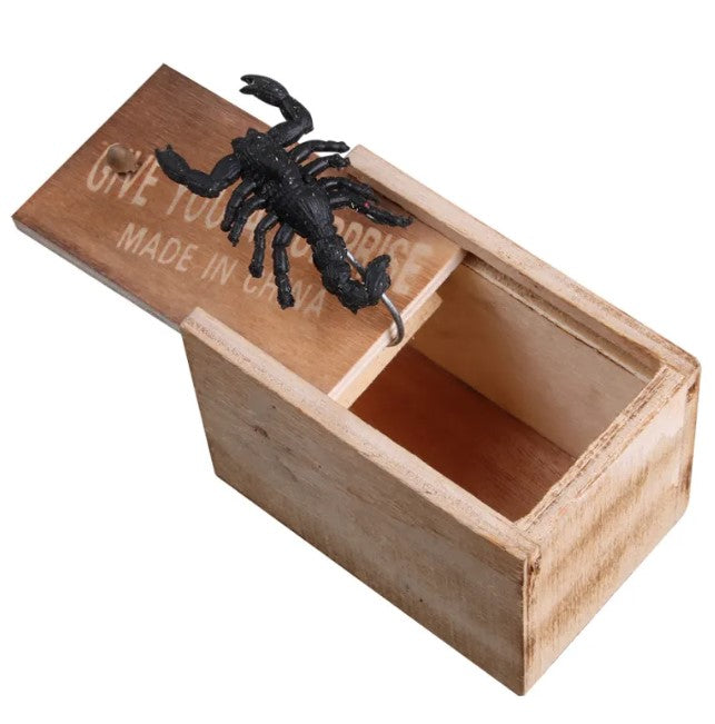 The Spider Box — Wooden Prank Scare Box
