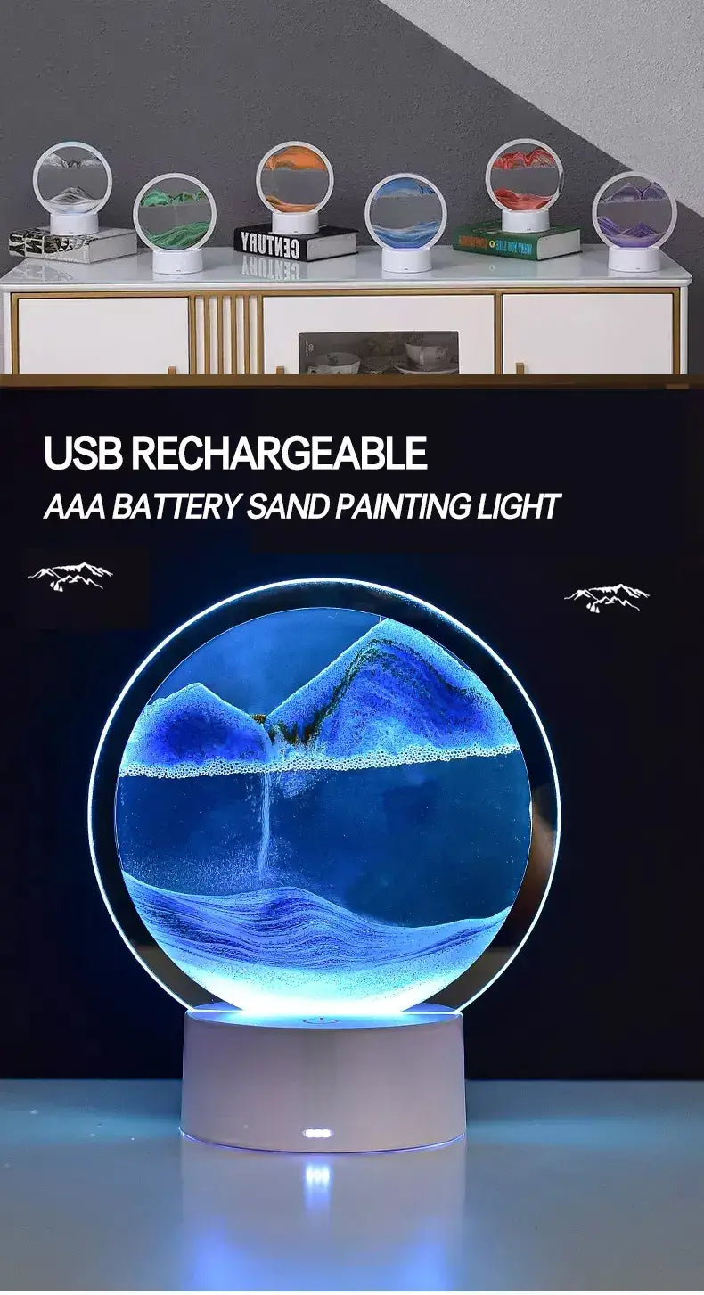 Sandscape Lamp — Moving Sand Art Light
